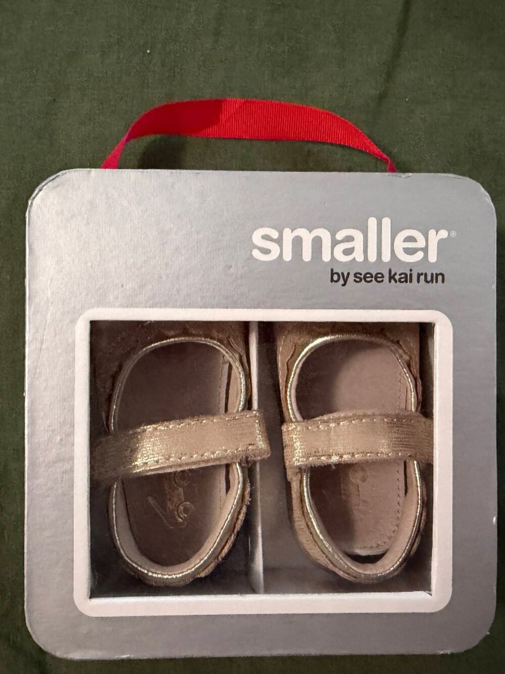 Smaller by See Kai Run Jane II Metallic Copper Ruffle Mary Jane NIB 6-9mo